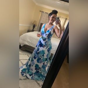 Bought at Ross in white with blue brushstrokes.